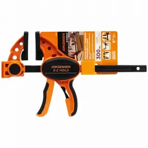 Jorgensen 33406 E-Z HOLD Series Medium-Duty Expandable Bar Clamp, 300 lb, 6 in Max Opening Size, 3-3/8 in D Throat