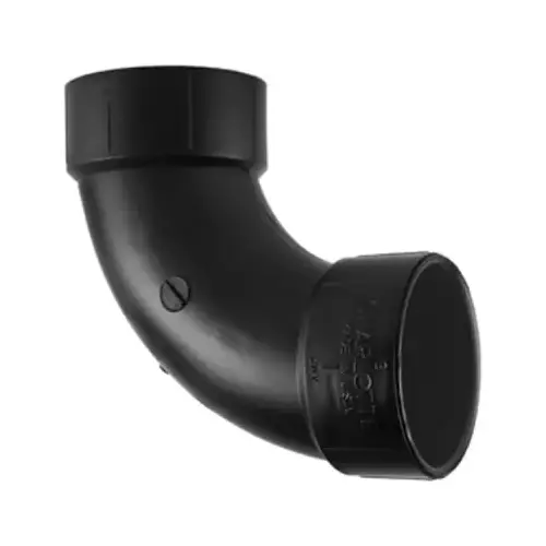 ABS/DWV 90-Degree Pipe Ell, Long Sweep, 1-1/2-In. ABS/DWV 90-Degree Pipe Ell, Long Sweep, 1-1/2-In.