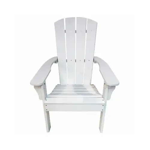 Adirondack Chair, All-Weather Poly Resin, White Adirondack Chair, All-Weather Poly Resin, White