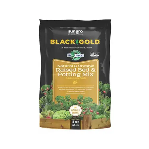 Raised Bed and Potting Mix, 1.5 cu-ft Coverage Area, 1.5 cu-ft Raised Bed and Potting Mix, 1.5 cu-ft Coverage Area, 1.5 cu-ft