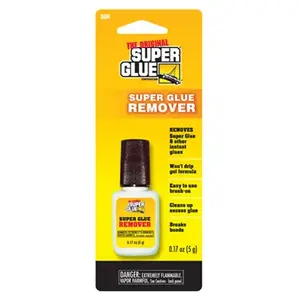 SUPER GLUE CORP/PACER TECH 11710361 Super Glue Remover, Brush-On Gel, 5 gram bottle
