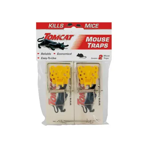 2-Pack Wooden Mouse Traps Pair