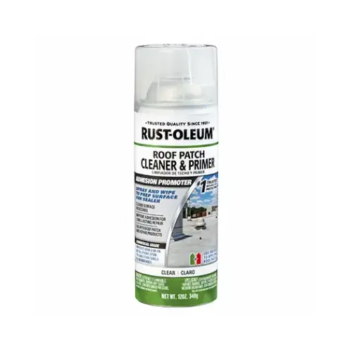 13 Oz. Clear Roofing Patch Cleaner & Primer Spray 13 Oz. Clear Roofing Patch Cleaner & Primer Spray