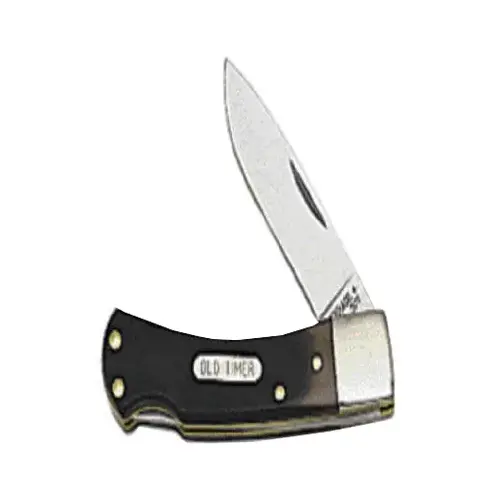 Old Timer Bear Head Lockback Knife, 3-In.
