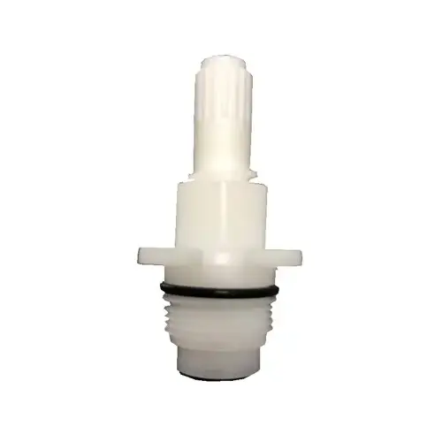 Faucet Stem, Plastic, 2-3/146 in L, For: Utopia Faucets and Diverters White