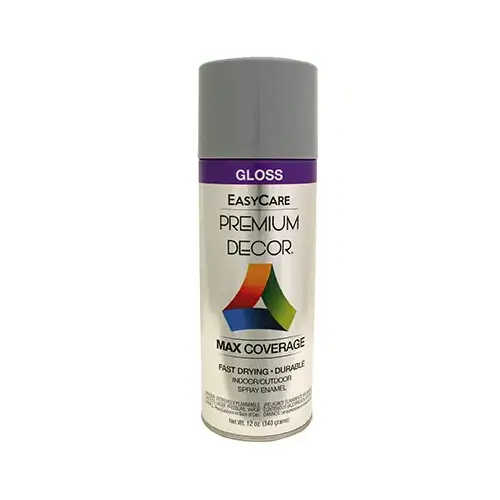 Premium Decor Spray Paint, Pewter Gray Gloss, 12-oz. Premium Decor Spray Paint, Pewter Gray Gloss, 12-oz.