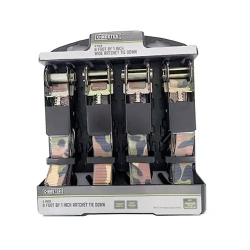 Ratchet Tie Down, 1-In. x 8-Ft - pack of 4 Other Ratchet Tie Down, 1-In. x 8-Ft - pack of 4 Other