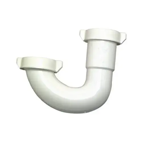 Lavatory/Kitchen Drain J Bend, White Plastic, 1.25 - 1.5-In. Lavatory/Kitchen Drain J Bend, White Plastic, 1.25 - 1.5-In.