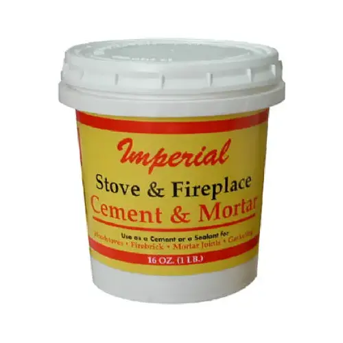 Stove and Furnace Cement, 16 oz Tub Gray Stove and Furnace Cement, 16 oz Tub Gray