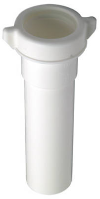 Master Plumber 453-258 Lavatory/Kitchen Drain Extension Tube, White Plastic, 6-In.