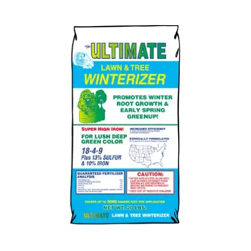 Lawn and Tree Winterizer Fall Fertilizer, 18 lb Bag, Granular, 22-3-10 N-P-K Ratio Lawn and Tree Winterizer Fall Fertilizer, 18 lb Bag, Granular, 22-3-10 N-P-K Ratio