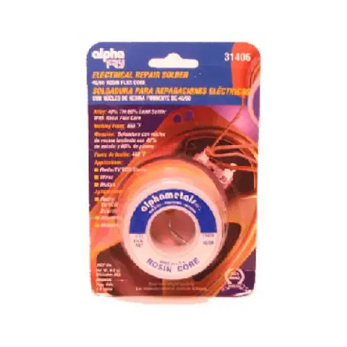 Leaded Electrical Solder, .062-In., 1-oz. Leaded Electrical Solder, .062-In., 1-oz.