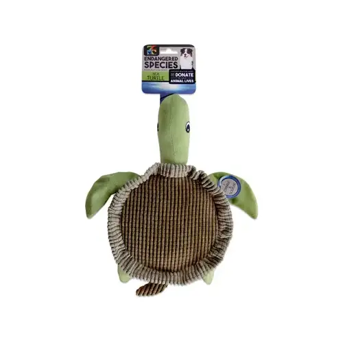 Plush Dog Toy, Sea Turtle, Squeaker