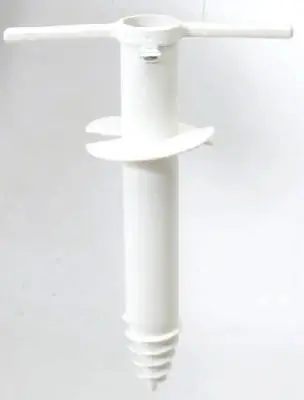 Rio Brands Beach Umbrella Sand Anchor White XCB202CB-01PK6 Rio Brands Beach Umbrella Sand Anchor White XCB202CB-01PK6