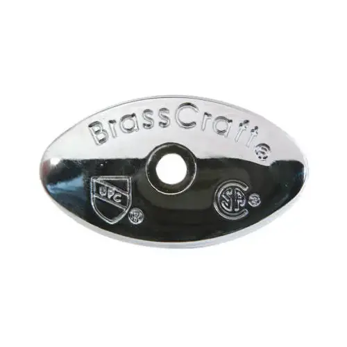 Replacement Oval Handle for Multi-Turn Water Stop in Chrome