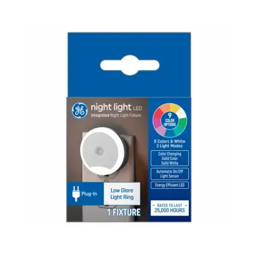 LED Night Light Ring, Color Changing, 9 Options