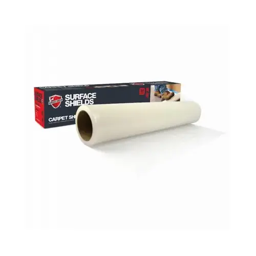 CARPET SHIELD Carpet Protection, 200 ft L, 36 in W, Plastic, Clear CARPET SHIELD Carpet Protection, 200 ft L, 36 in W, Plastic, Clear