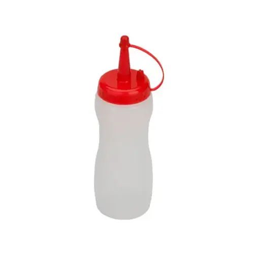 Squeeze Dispenser Bottle, Clear, 8-oz.