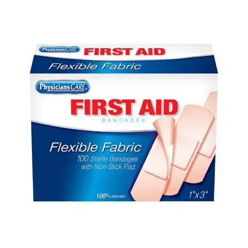 Fabric Bandage, 1 x 3-In. 100-Ct. Fabric Bandage, 1 x 3-In. 100-Ct.