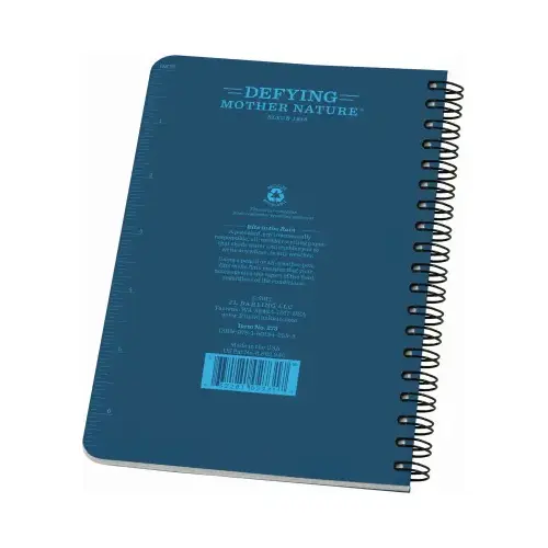 Waterproof Spiral Notebook: 32 Sheets