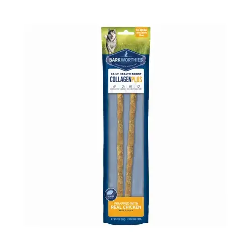 Chicken Wrapped Collagen Natural Dog Chews, 12-In Pair