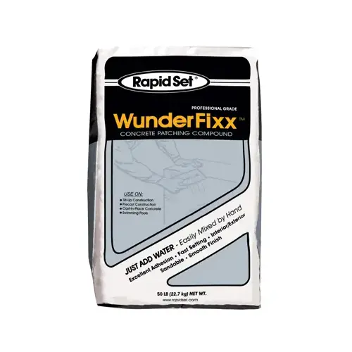 Wunderfixx Concrete Patching Compound, 50 Lb.
