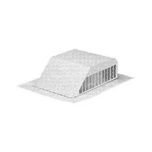 Slant-Back Roof Vent, Aluminum Gray