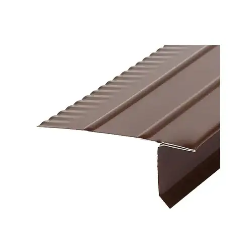 2.43 In. x 1 In. x 10 Ft., F4-1/2, Standard Brown, Galvanized Drip Edge 2.43 In. x 1 In. x 10 Ft., F4-1/2, Standard Brown, Galvanized Drip Edge