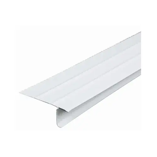 Roof Edge, 10 ft L, Steel, White - pack of 25 Roof Edge, 10 ft L, Steel, White - pack of 25