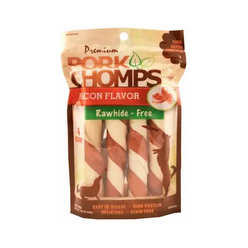 Dog Treats, Premium Bacon Twistz, 4-Ct.