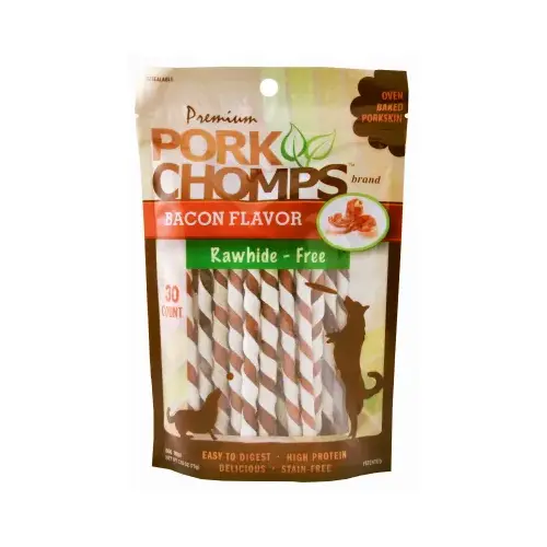 Dog Treats, Premium Bacon Twistz Mini, 30-Ct.