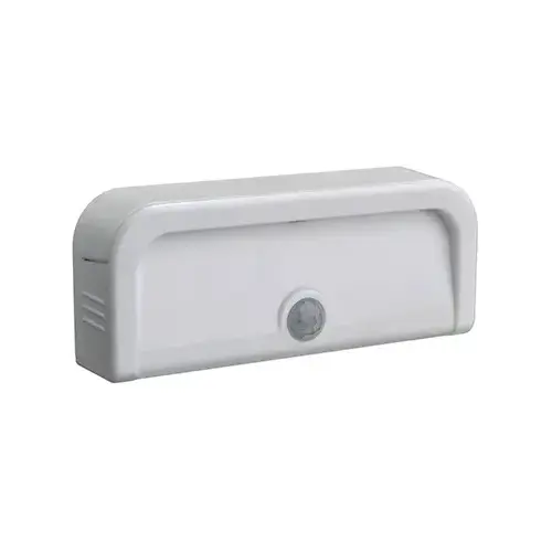 LED Motion-Sensing Light, Adhesive, 20 Lumens, White