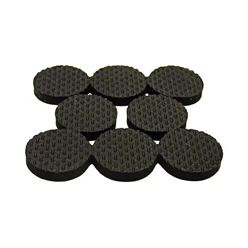 Surface Grip Pads, Self-Adhesive, Black, Round, 1-In - pack of 16 Surface Grip Pads, Self-Adhesive, Black, Round, 1-In - pack of 16