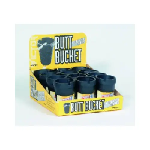 Butt Bucket Counter, Plastic Black