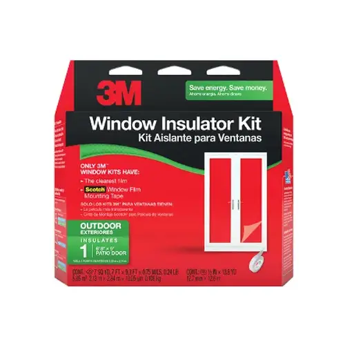 84 In. x 112 In. Outdoor Patio Door Window Insulation Kit 84 In. x 112 In. Outdoor Patio Door Window Insulation Kit