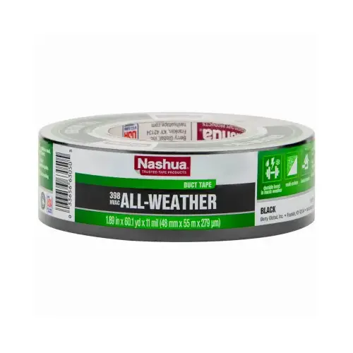 HVAC Duct Tape, Black, 1.89-In. x 60-Yds.