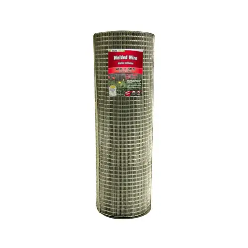 Galvanized Welded Wire Fence, 1 x 1-In. Mesh, 14-Ga., 48-In. x 100-Ft. Galvanized Welded Wire Fence, 1 x 1-In. Mesh, 14-Ga., 48-In. x 100-Ft.