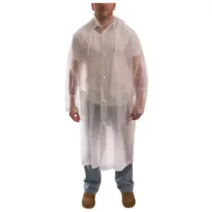TINGLEY RUBBER C61210.MD Tuff-Enuff Raincoat, Clear, M