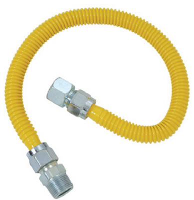 BRASS CRAFT SERVICE PARTS CSSC21-60 P Gas Appliance Connector, Stainless Steel, 60-In., 1/2-In. I.D., 5/8-In. O.D.