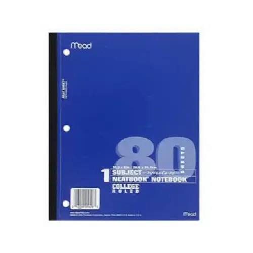 Neatbook Wireless Notebook, College-Rule, White, 10.5 x 8-In., 80-Sheets