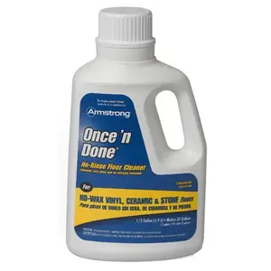 ARMSTRONG FLOOR CARE INC 330408 Once 'N Done Concentrated Floor Cleaner, 1 Gallon