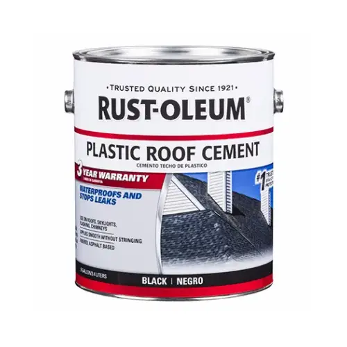 Cement Roof Repair, Black, Liquid, 1 gal Cement Roof Repair, Black, Liquid, 1 gal