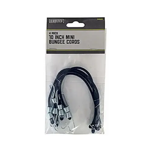 10-Inch Mini Bungee Cords - pack of 4 Assorted Colors 10-Inch Mini Bungee Cords - pack of 4 Assorted Colors