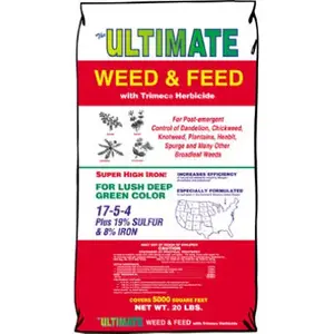 Ultimate Fertilizer 131 Weed & Feed With Viper, 22-4-2, Covers 5,000-Sq.-Ft.