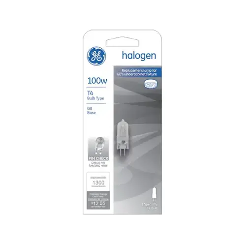 100-Watt Quartz Halogen Light Bulb Clear 100-Watt Quartz Halogen Light Bulb Clear