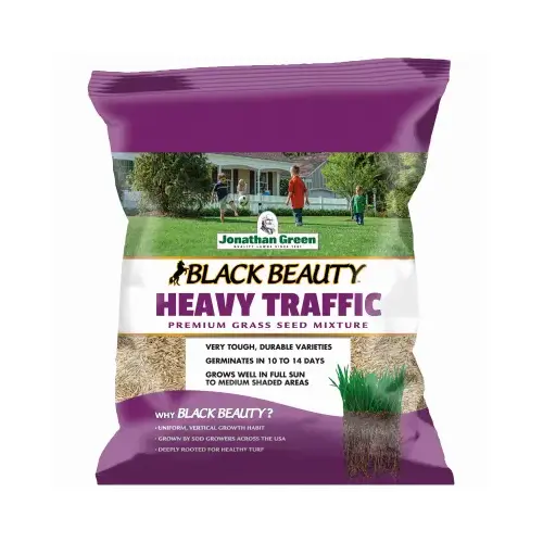 Black Beauty Heavy Traffic Heavy Traffic Grass Seed, 3 lb Bag Black Beauty Heavy Traffic Heavy Traffic Grass Seed, 3 lb Bag