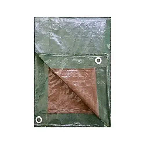 Polyethylene Tarp, Green/Brown, 15 x 20-Ft. Polyethylene Tarp, Green/Brown, 15 x 20-Ft.