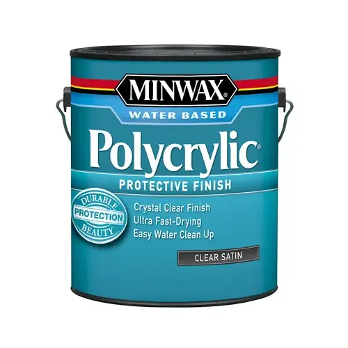 Polycrylic Protective Finish, Satin Clear, 1-Gallon Polycrylic Protective Finish, Satin Clear, 1-Gallon