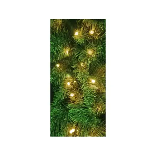 Pre-Lit Mountain Spruce Garland, 100 Twinkling Warm White LED Lights, 6-Ft. Pre-Lit Mountain Spruce Garland, 100 Twinkling Warm White LED Lights, 6-Ft.