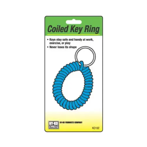 Key Ring With Wrist Coil & Split Ring Key Ring With Wrist Coil & Split Ring